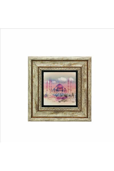 Sadrazam Masa din piatra naturala imprimata Moscheea Sultanahmet 20x20 Krt-12