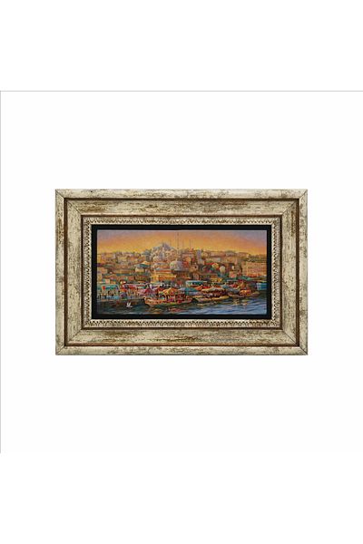 Sadrazam Pictură cu piatră naturală imprimată Eminönü 20x30 Drt-9