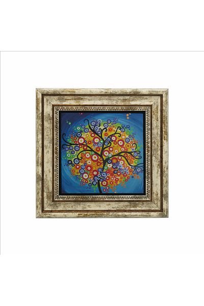 Sadrazam Pictură cu piatră naturală imprimată în copac 25x25 Krg-149