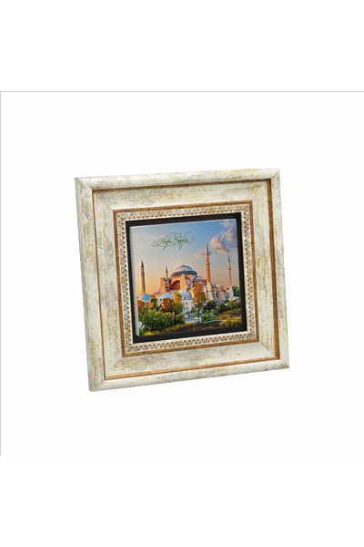 Sadrazam Moscheea Hagia Sofia Pictură imprimată cu piatră naturală 20x20 Krt-1