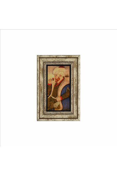Sadrazam Fatih Sultan Mehmet Printed Natural Stone Painting 20X30 Drt-21