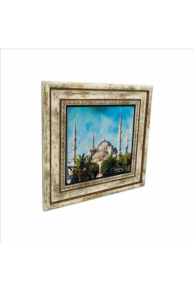 Sadrazam Masa din piatra naturala imprimata Moscheea Sultanahmet 25x25 Krt-13