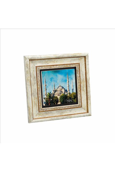 Sadrazam Masa din piatra naturala imprimata Moscheea Sultanahmet 20x20 Krt-13