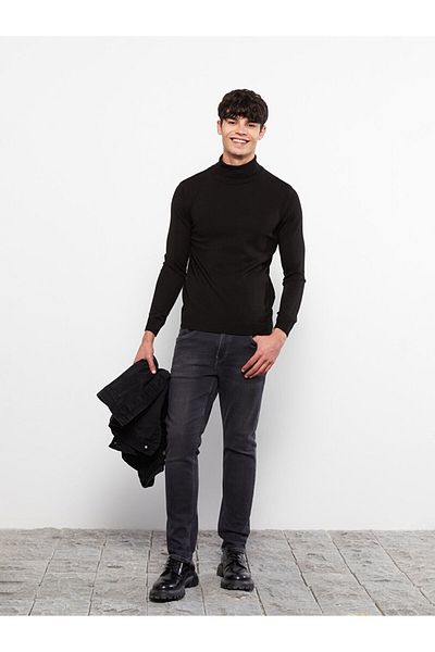 LC Waikiki Men's Knitwear Sweater - Turtleneck, Long Sleeve