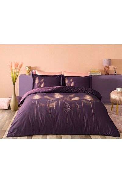 Özdilek Pastoral Double Soft Leaf Satin Duvet Cover Set