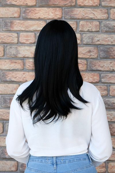 Kef Black Riveted Shoulder Wig