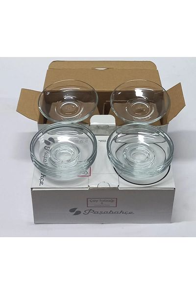 Paşabahçe 18 Piece İncebelli Plain Tea Cup Set