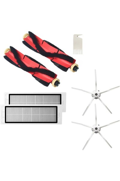 Supurgeavm Σετ βούρτσας και φίλτρου και πλευρικής βούρτσας συμβατό με το Roborock S5 Max S4 Max S6 Maxv S6 S6 Pure