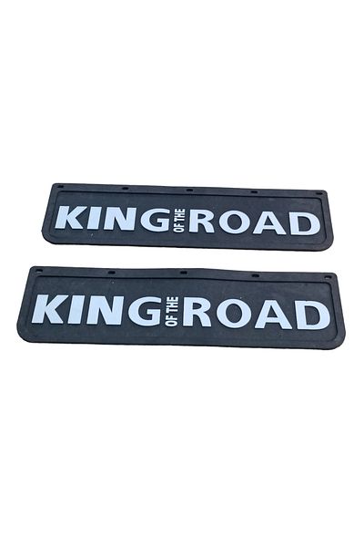 POLATLI OTO AKSESUAR King Of The Road Written Mudguards Black 2 Pieces 60 X 18