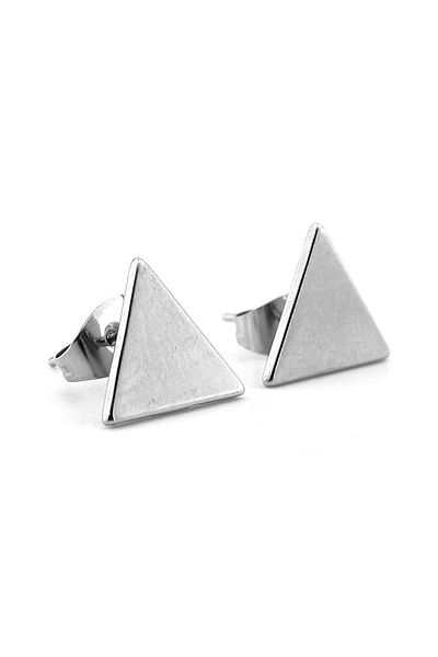 Solfera Triangle Geometric Stainless Steel Women Men Stud Earring ER084