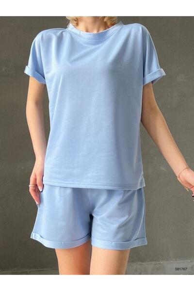 twomeey Women's Two Thread Fabric Double Suit with Shorts (Coloured)