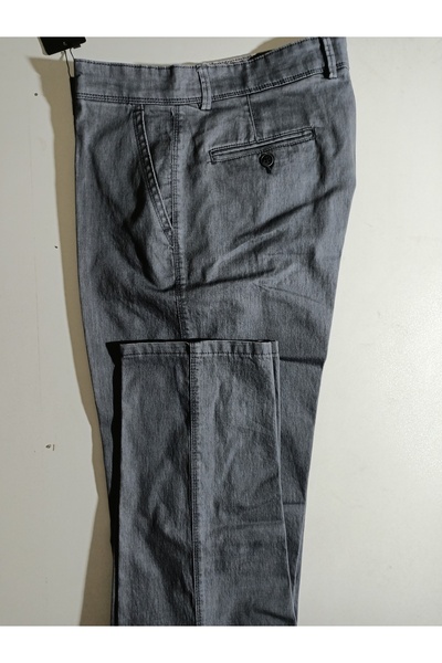 ATLIHAN kagi klasik yan cep kot pantolon