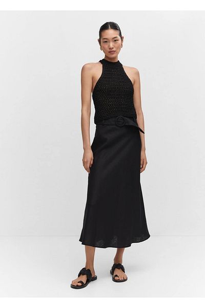 MANGO Woman Lureks halter collar blouse