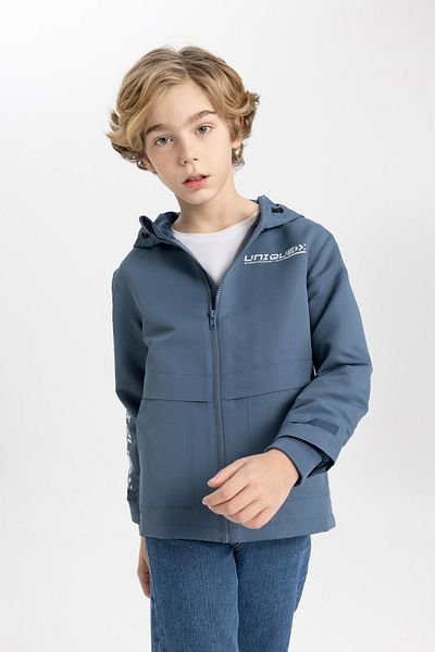 DeFacto Boy's Windproof Hooded Raincoat B1834A824SP