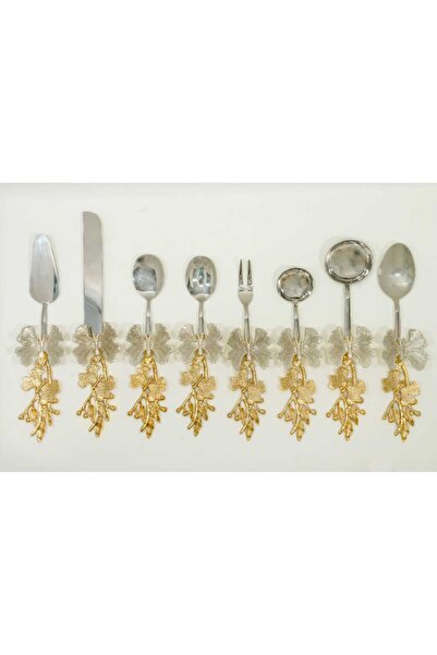 BULUTHOMEAKSESUAR مجموعة خدمة تفاصيل الفراشة المكونة من 8 قطع