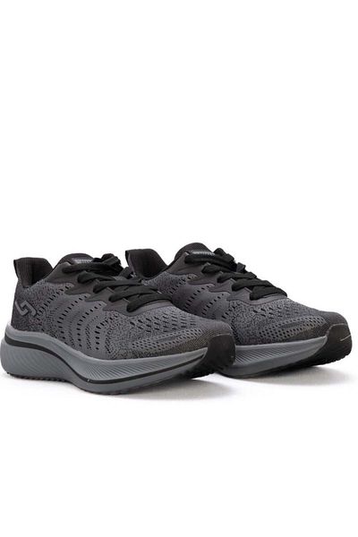 Jump 29771 Men's Gray Smoked Lace-Up Memory Foam Memory Insoles Orthopedic Sports Shoes