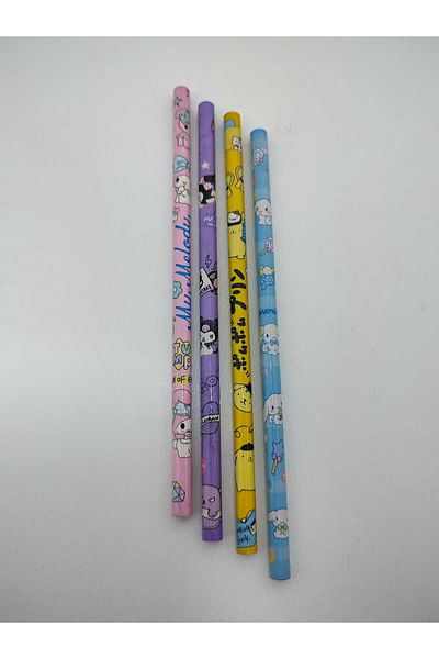 SANRIO Cinnamoroll Kuromi MyMelody Pompompurin Patterned HB Pencils Set of 4