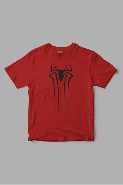 Gries Spiderman Spider Logo Printed T-Shirt