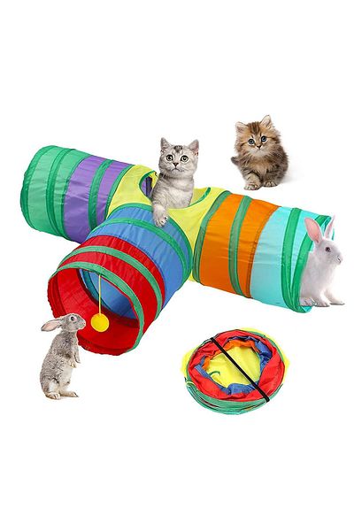 Pet Markt Petmarkt T-shaped Cat Play Tunnel Dog Rabbit Pet Tunnel 85x50cm