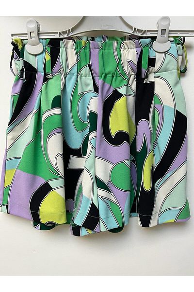 hot fashions WOMEN SCUBA PRINTED PATTERNED SHORTS