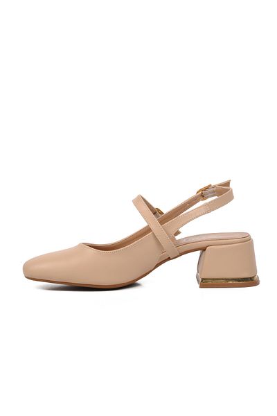 AYAKMOD 519015 Pantofi cu toc pentru femei Nude