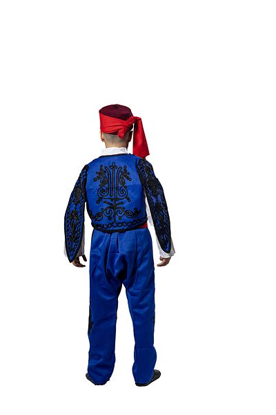 KÖYLÜ KOSTÜM Costum pentru baieti albastru cu modele