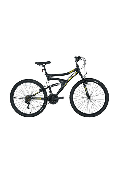Bisan MTS 4300 24 Jant 21 Vites 40 Cm Kadro Dağ Bisikleti - Mat Siyah/Sarı