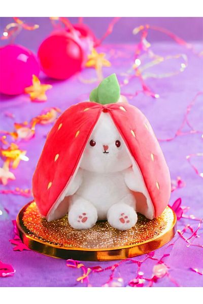 CHANCE GİFT Surprise Carrot Plush Rabbit 50 Cm Toy Gift Hidden Rabbit for Lover Child