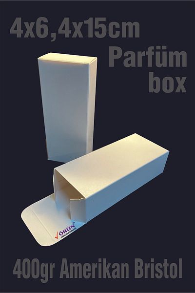 Örün Matbaa PURE WHITE 6.4x4x15cm Ready Product Box 30 Pieces