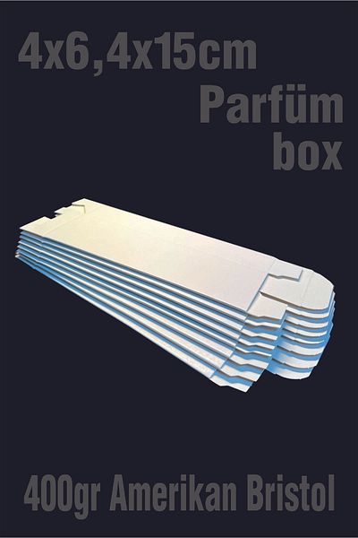 Örün Matbaa PURE WHITE 6.4x4x15cm Ready Product Box 30 Pieces