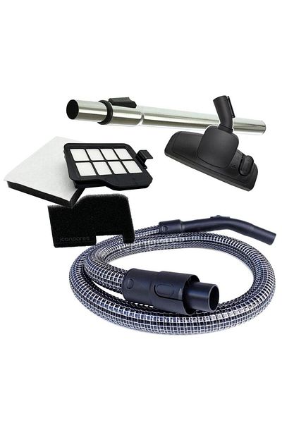 Supurgeavm Arzum Compatible Olimpia Steel Wire Hose and Filter Set - Ar 4060 / Ar4061 / Ar 4088 / Ar 4092