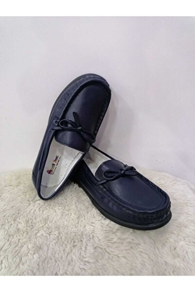 Özgür Kids Hakiki deri ortopedik loafer çocuk ayakkabı.