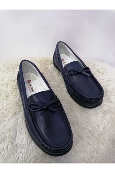 Özgür Kids Hakiki deri ortopedik loafer çocuk ayakkabı.