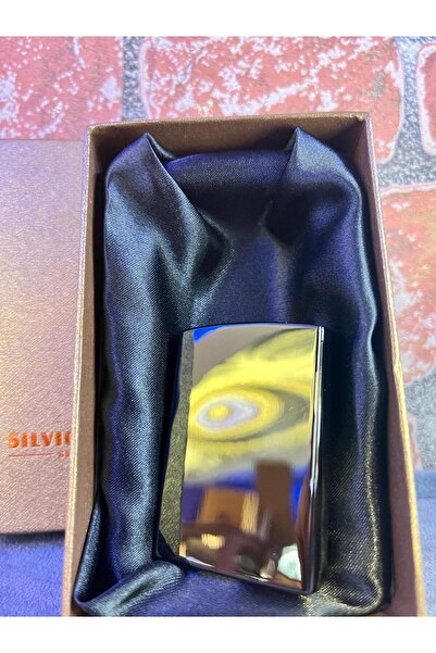 LİGHTER LÜKS TASARIM PÜRMÜZ ALEVLİ METAL ÇAKMAK