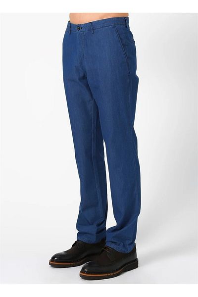 by aydin by aydinBY AYDİN Men's LIGHT BLUE Lycra Summer Classic Cut Jeans with Side Pockets