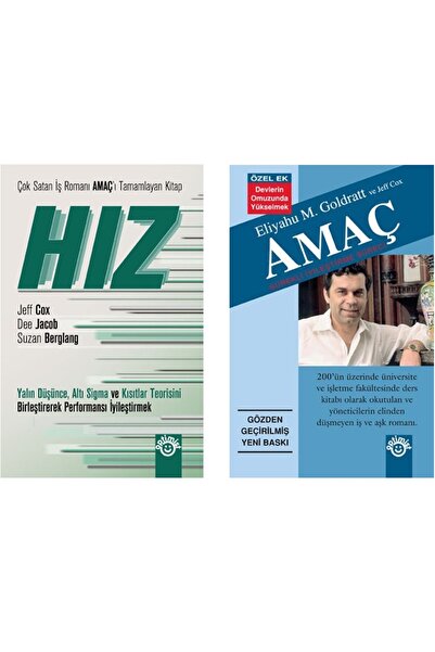 Optimist Yayın Dağıtım Hız - amaç / 2 kitap set - ORJİNALKİTAP - Jeff Cox