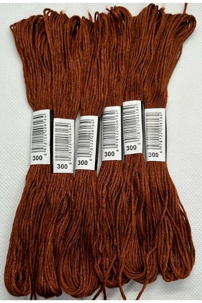 ALMİŞ 6 Pieces Single Color Etamine Cross Stitch Bracelet Brazilian Embroidery Thread-300