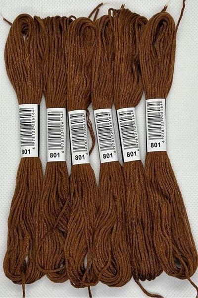 ALMİŞ 6 Pieces Single Color Etamine Cross Stitch Bracelet Brazilian Embroidery Thread 5-801