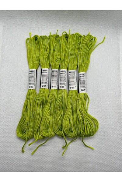 ALMİŞ 6 τμχ Μονόχρωμο Βραχιόλι Ατεμίνης Σταυροβελονιά Βραζιλίας Κέντημα Σχοινί 6-915