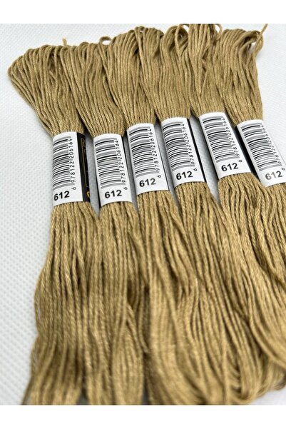 ALMİŞ 6 Pieces Single Color Etamine Cross Stitch Bracelet Brazilian Embroidery Thread 3-602