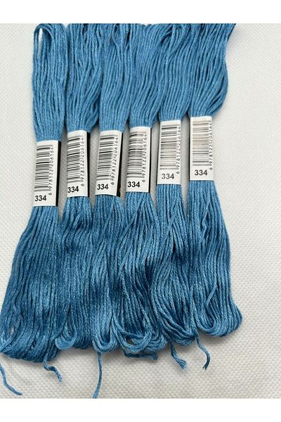 ALMİŞ 6 Pieces Single Color Etamine Cross Stitch Bracelet Brazilian Embroidery Thread 2-334