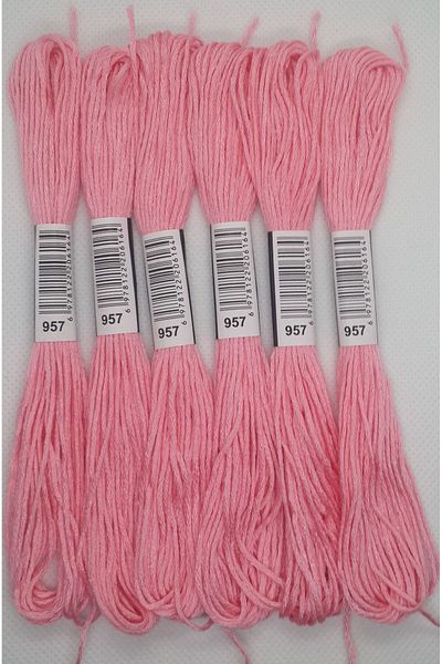 ALMİŞ 6 Pieces Single Color Etamine Cross Stitch Bracelet Brazilian Embroidery Thread 6-915