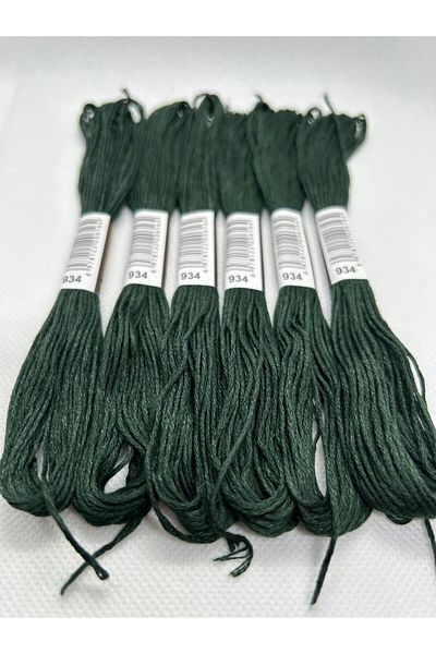 ALMİŞ 6 Pieces Single Color Etamine Cross Stitch Bracelet Brazilian Embroidery Thread 6-915