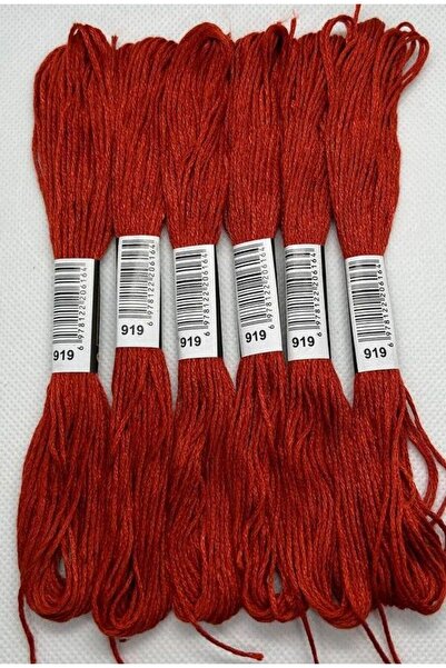 ALMİŞ 6 Adet Tek Renk Etamin Kanaviçe Bileklik Brezilya Nakış Ipi 6-915