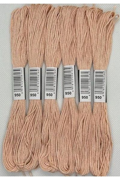 ALMİŞ 6 Pieces Single Color Etamine Cross Stitch Bracelet Brazilian Embroidery Thread 6-915