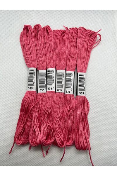ALMİŞ 6 Pieces Single Color Etamine Cross Stitch Bracelet Brazilian Embroidery Thread 2-340