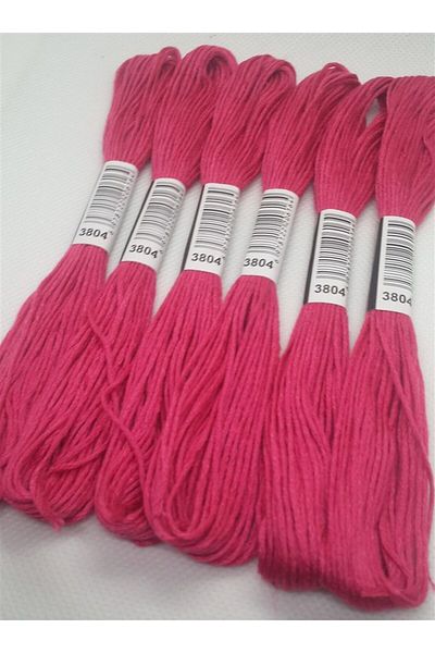 ALMİŞ 6 Pieces Single Color Etamine Cross Stitch Bracelet Brazilian Embroidery Thread 9-3817