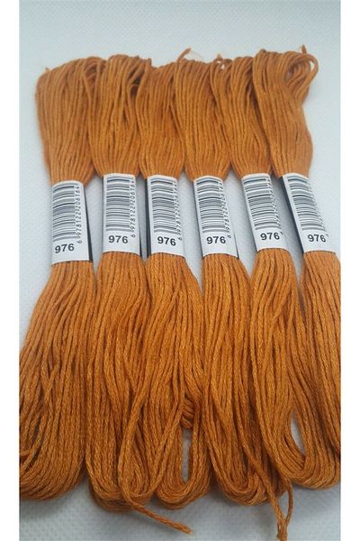 ALMİŞ 6 Pieces Single Color Etamine Cross Stitch Bracelet Brazilian Embroidery Thread 7-3341