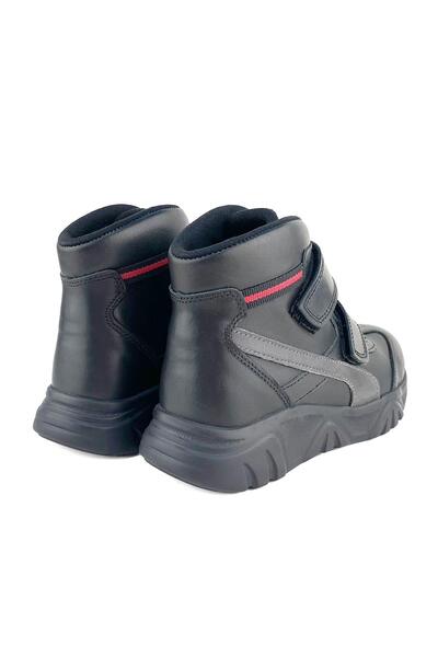 Cici Bebe Ayakkabı Hakiki Deri Siyah Erkek Çocuk Bot