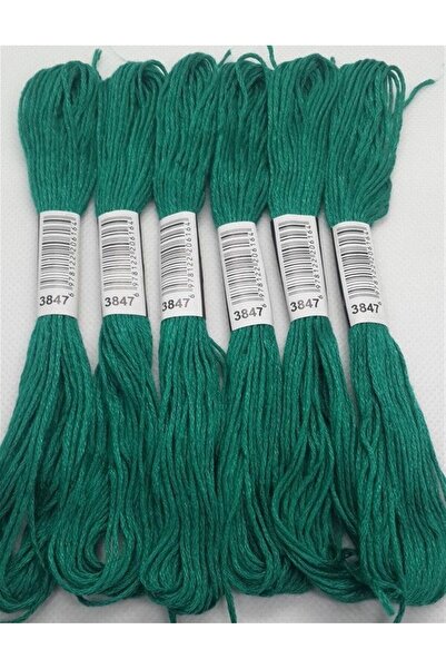 ALMİŞ 6 τμχ Μονόχρωμο βραχιόλι Ατεμίνης Σταυροβελονιά Βραζιλίας Κέντημα νήμα 10-3865